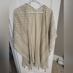 Neutral Kimono with Tassels